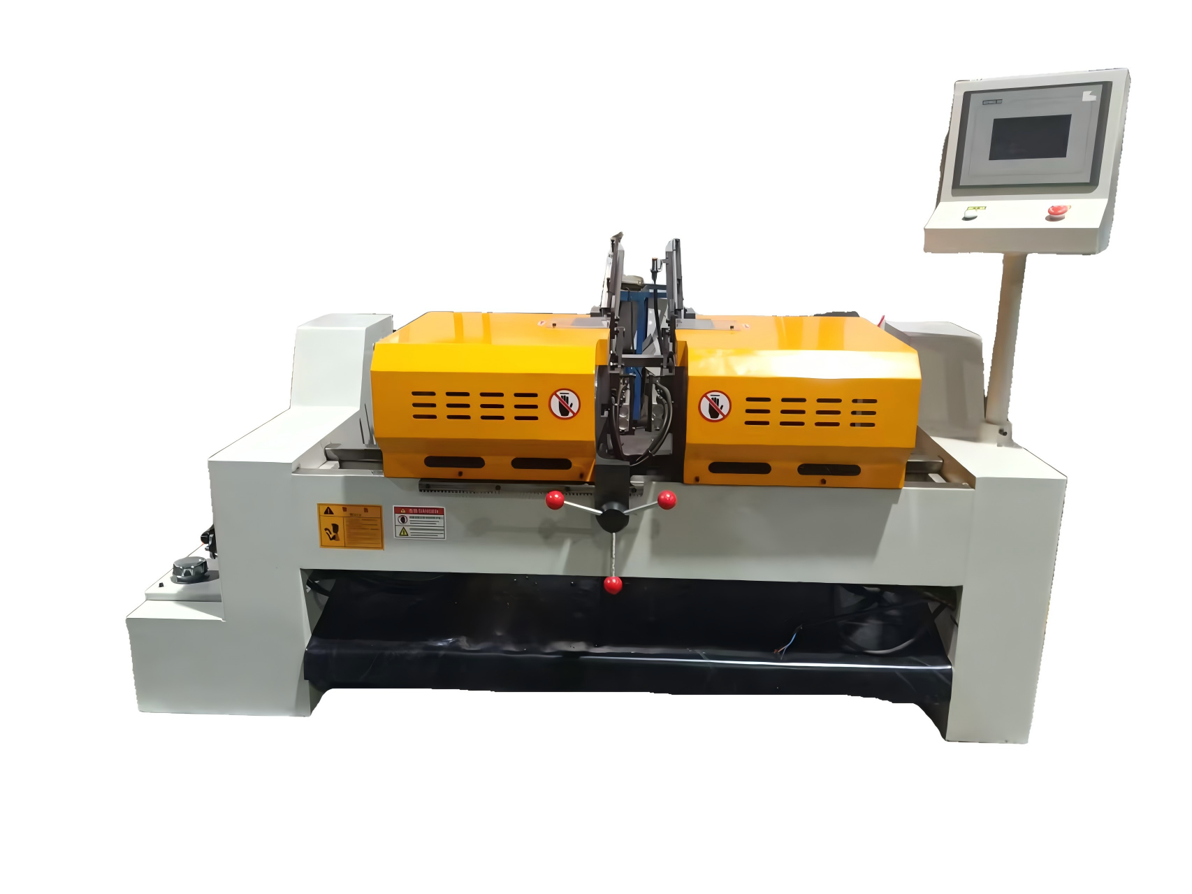 Double-headed chamfering machine